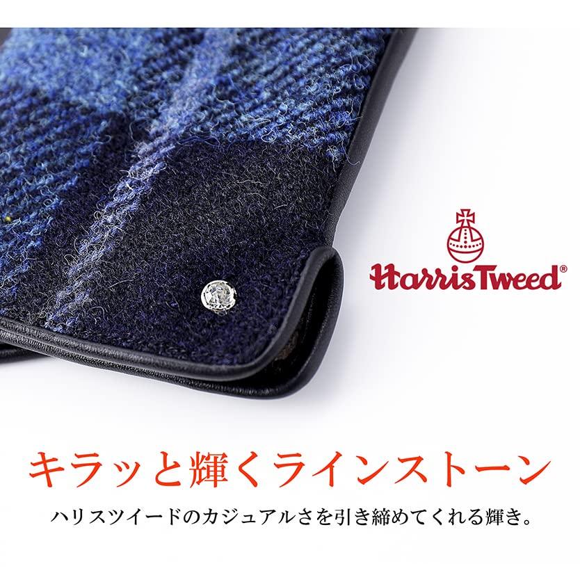 Harris Tweed Cashmere Smartphone Compatible Leather Cashmere Gloves [7th HEAVEN] Women's AY-19AA0483 (Houndstooth)