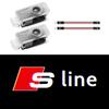 2Pcs Car Door Projector Logo Lamp Welcome Lights For a2 S Line RS quattro S4 S3 S5 S8 S7 S6 RS A6L A4L Q3 A3 Q7 A5 A8L A4 Q2
