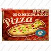 Pizza Metal Sign Plaque, Vintage Fast Food Tin Sign, Ice Cream Wall Decor, Hot Dog for Kitchen, Diner Bar, Bread Room Decor, WY4
