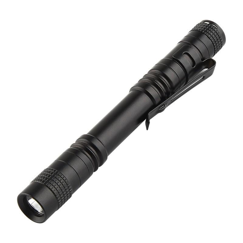 Aluminum Alloy Mini Led Flashlight With Pen Clip For Camping And Outdoor Activities