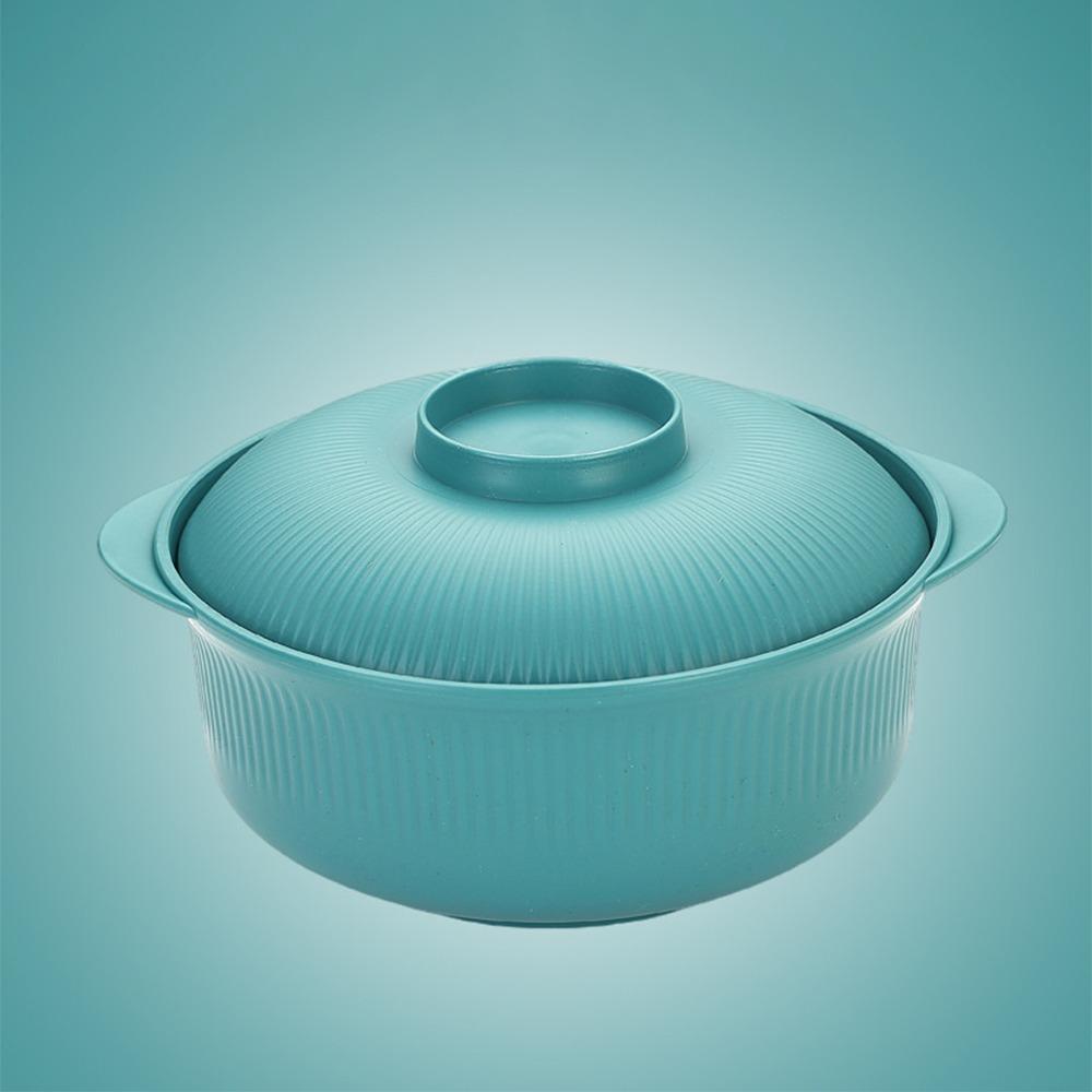 Lid Cover Instant Noodle Bowls 1L Capacity Soup Bowls Durable Plastic Rice Bowl  Hot Rice