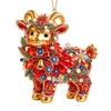 Shining Goat Pendant 2D Flat Animal Hanging Decoration New Christmas Tree Ornament  Bag Charms