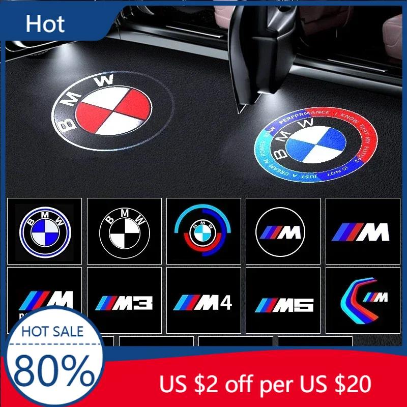New Hots E60 2Pc HD 3D LED Light Car Door Projector Welcome Lights For Bmw 50th M Performance 1 2 3 4 5 7Series X2 X3 X4 X5 X6