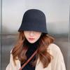 Winter Hats For Women Casual Short Brim Floppy Warm Wool Cloche Hat Elegant Lady Street Hat Temperament Wild Fisherman Hat
