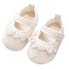 Flexible Scientific Walking Aid Soft Cotton Mesh Lined Slip Resistant Baby Floor Shoes with Easy Hook Loop Closure