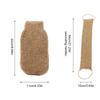 2 Pcs Jute Back Wash Strap and Jute Exfoliating Gloves Back Exfoliating Sponge Natural Exfoliating Gloves for Back Bath