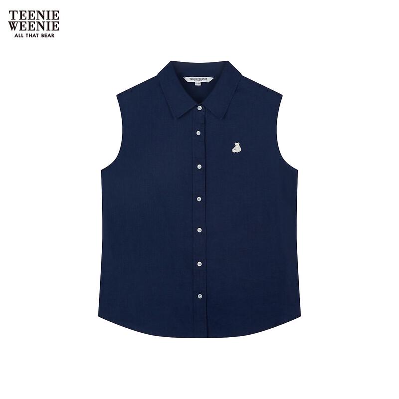 Teenie Weenie Women's Sleeveless Linen POLO Shirt