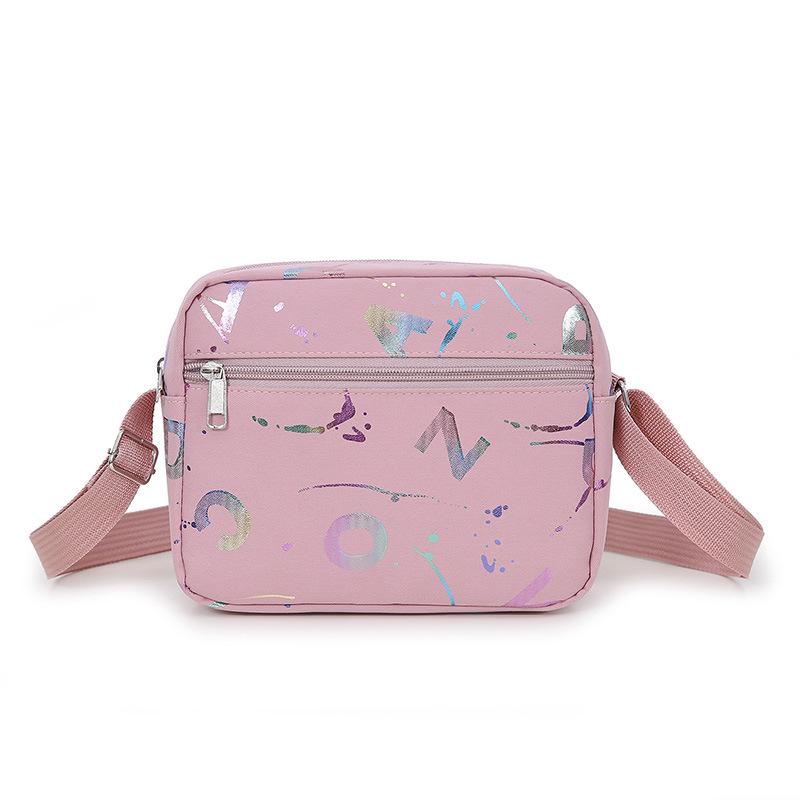 new go out shoulder bag female letter printing commuter mother bag versatile casual simple square bag