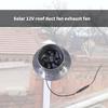 12V Solar Exhaust Fan Mini Ventilator Solar Panel Powered Fan Air Extractor for Dog Chicken House Greenhouse Fan