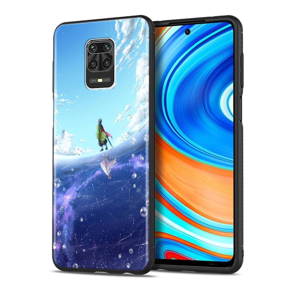 Mädchen Anime Dämon killer Animation Telefon Shell für Redmi Hinweis 10 11 11S 11E 7 8 8T 9 9S 9T Pro Plus 4G 5G Schwarz Soft Case Abdeckung