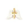 1Piece 304 Stainless Steel Pendants 18K Gold Plated Enamel Tree Of Life Moon Feather Winged Cross Charms For DIY Necklace Making