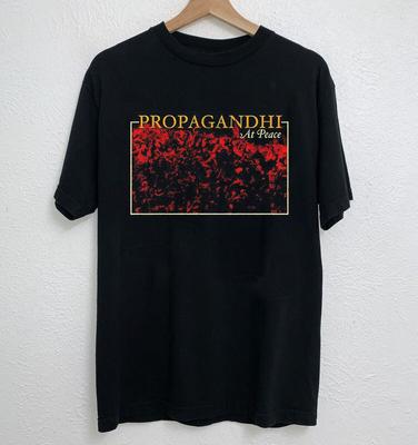 Propagandhi At Peace album Tričko Černé Všechny Velikosti S-5XL Unisex Tričko