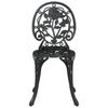 Garden Bistro Set 3 pcs Black Aluminum
