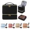 30Grids Nail Polish Storage Bag Essential Oil Case Portable Cosmetic Large Handbag Organizer with Handle for Travel for Women