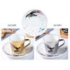 Mirror Coffee Mugs Specular Reflection Bird Procelain Tea Cups And Saucers Scoop European Style Coffeeware