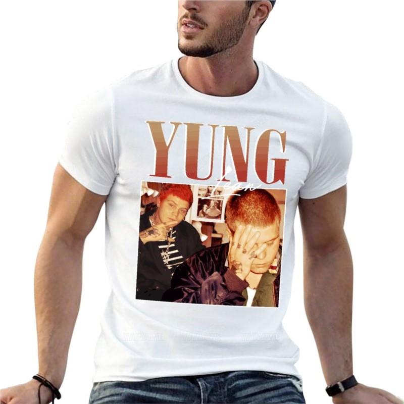 

Vintage Yung Lean Rap Hip Hop 90S Oversized TShirts Harajuku Mens Clothing Short Sleeve Streetwear Big Size Top Tee S