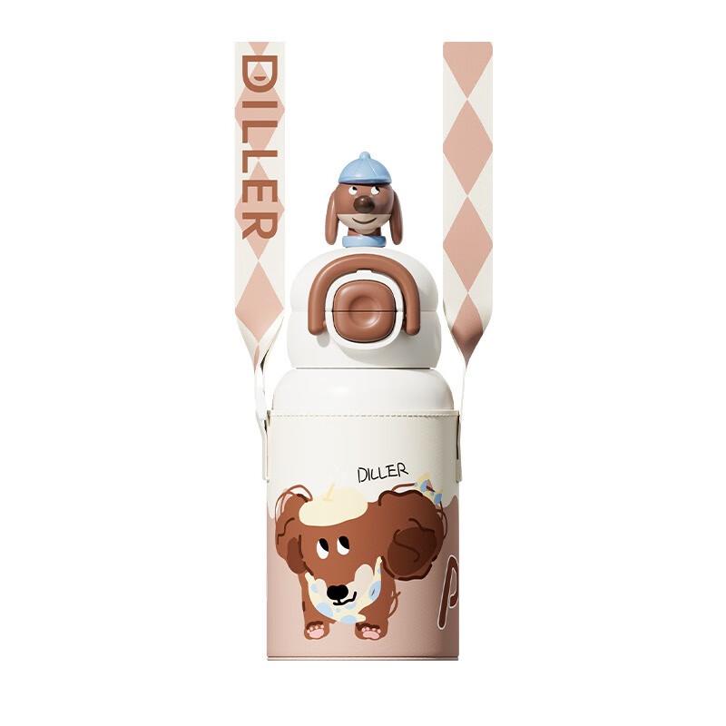 Diller Dachshund 520ML 316SS Dual-Drink Insulated Bottle