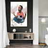 Dope Black Art Posters and Prints Morden Wall Art Canvas Painting Meditation Boy Pictures for Yoga Room Decoration Frameless
