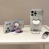 Applicable To Apple 17proMax Glitter Epoxy Mobile Phone Case Love Mirror iPhone16 Lens Rhinestone 15 Protective Case