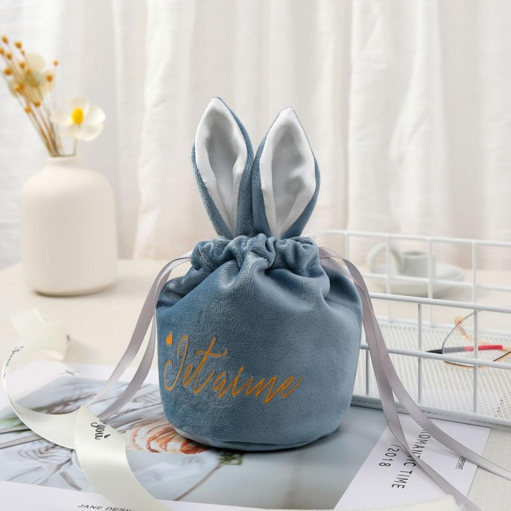 Velvet Gift Box With Bunny Ears Card Pineapple Beads