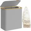Gray Laundry Basket with Lid 150
