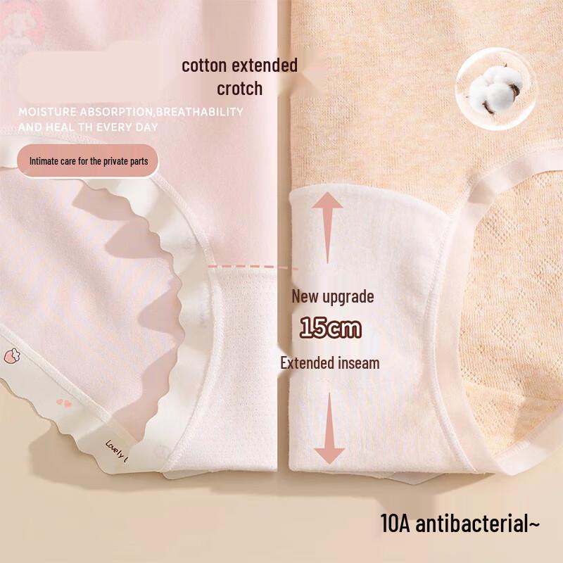 Women's Plus Size Soft Cotton Seamless Briefs