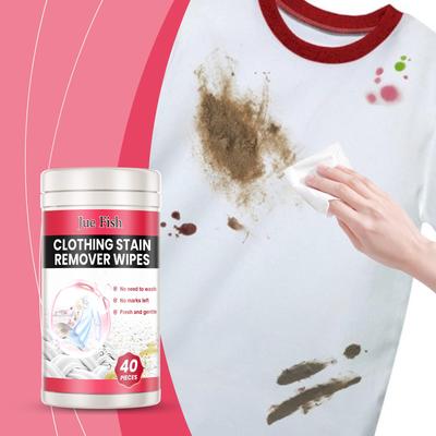 Laundry Stain Remover Wipes Gently Cleans Stubborn Stains, Grease and Mildew, and Protects Color and Fragrance.