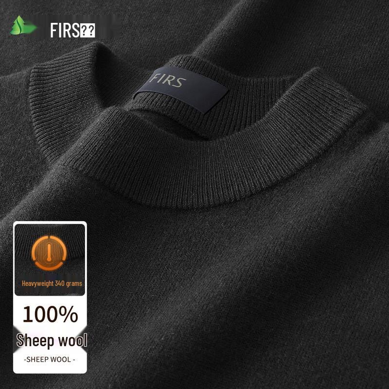 Мужской свитер FIRS из 100% мериносовой шерсти с полувысоким воротником XL 180/96A