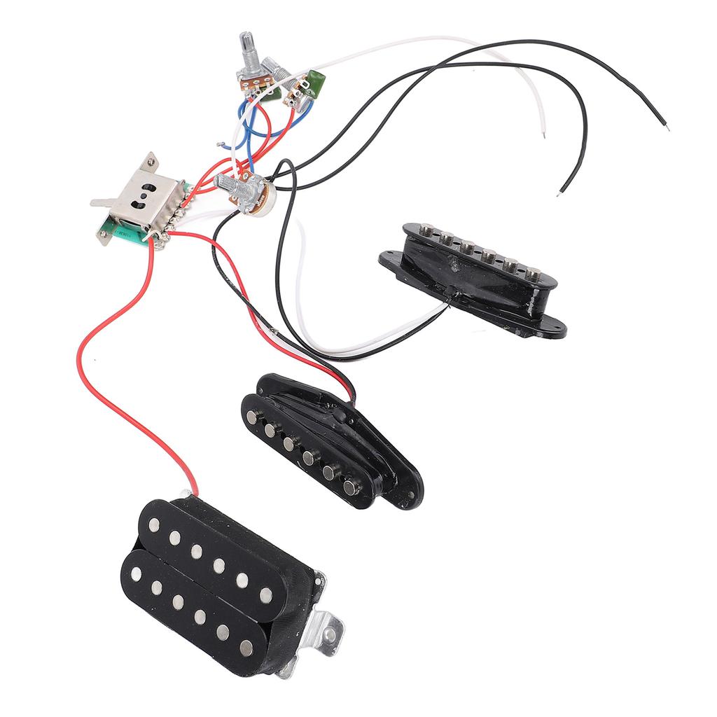 Electric Guitar Pickup with Tone Volume Harness Double Coil Open Style Humbucker Pickup Set