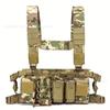 Factory Direct Sales Outdoor Vest Men's Multi-pocket Chest Hanging Belly Pocket D3 Military Fan CS Clothing