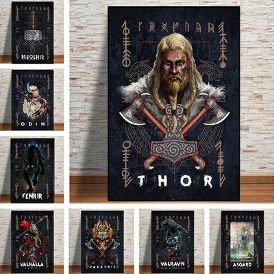 Ancient Greek Mythology Zeus Posters and Prints Nordic Canvas Wall Painting Figures Portrait Art Pictures Living Room Home Decor