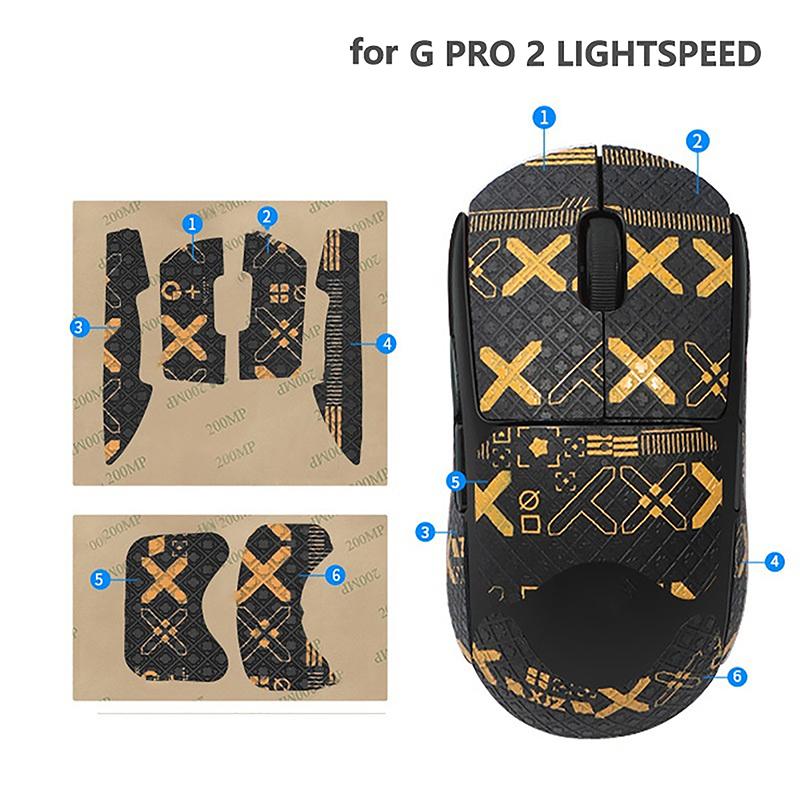 Adesivo Antiscivolo per Mouse Nastro Adesivo Assorbi Sudore Per Logitech Gpw4 Per Logitech G Pro 2 Lightspeed Mouse da Gioco E-Sport Gamer