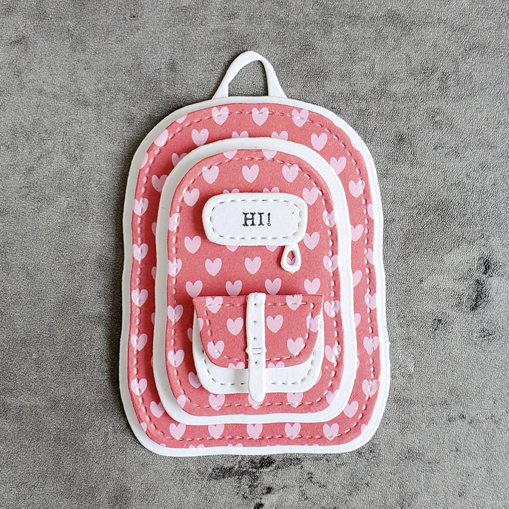 Backpack Box Metal Cutting Dies Stencils for DIY Scrapbooking Decorative Embossing Paper Cards Template Decor Die Cuts