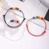 3Pcs/set Boho Rainbow Beaded Bracelet Love Heart Friendship Braided Rope Couple Bracelet  Couples