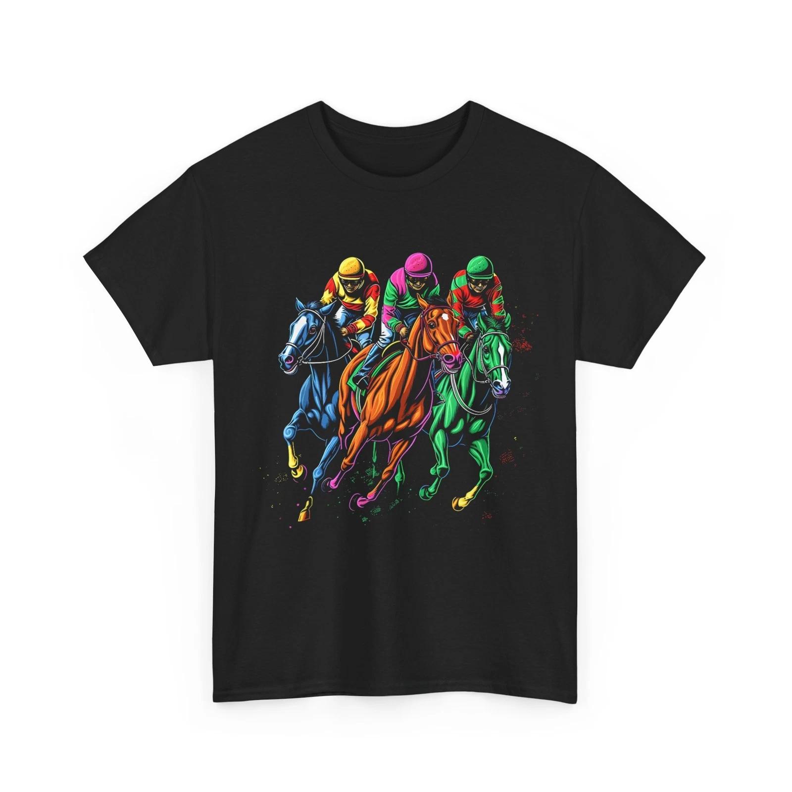 Kentucky T-shirt, Horse Racing Painting Horse and Derby Lovers Funny T-shirt S