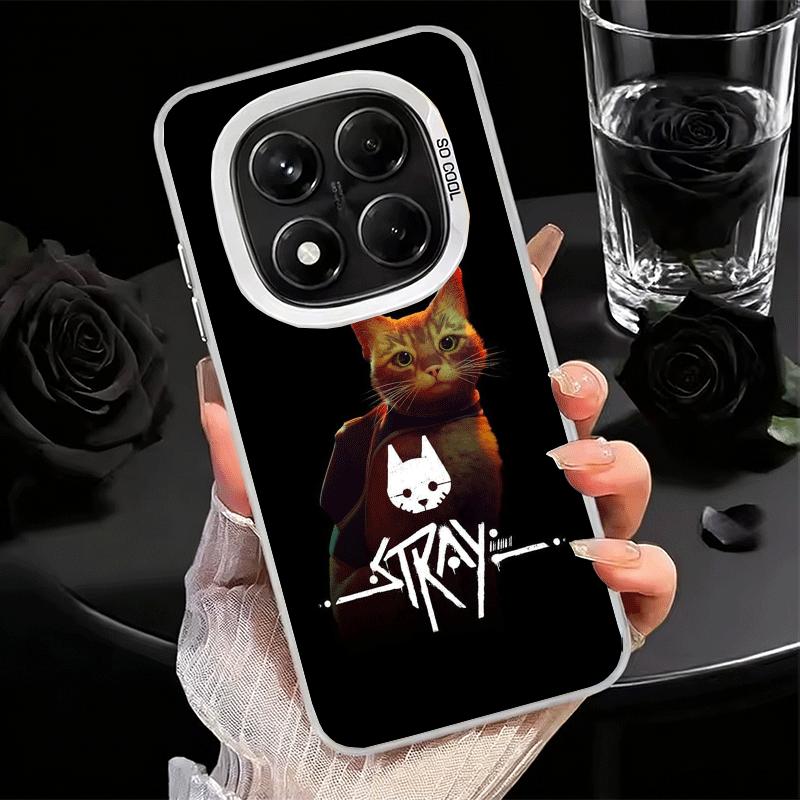 Stray Cat Game B-12 Weiche Handyhülle für Xiaomi Redmi Note 13 14 15 Pro Plus 12S 12 11S 11 11T 10S 10 Stoßfeste Abdeckung Rückschale