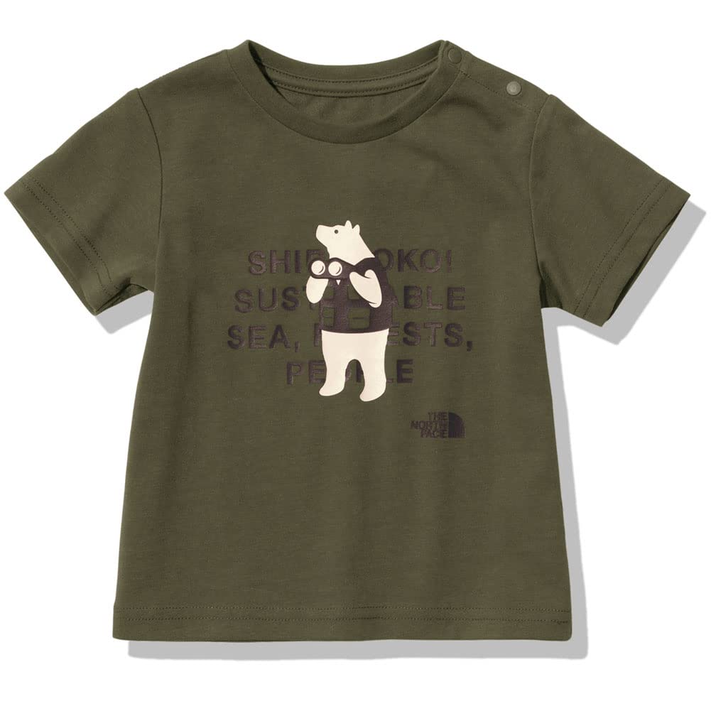 

The North Face Short Sleeve Shiretokotoko Unisex UV Organic New Size 80 Tee, Baby, Protection, Cotton, Taupe,