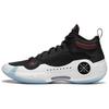 Li Ning WOW 10 Cushioning, Wear Resistant Low Top Basketball Shoes Men's Black White Blue ABAS115-14