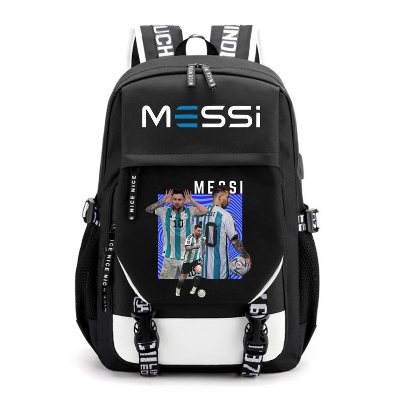 Large Capacity Schoolbag with Shoulder Strap; Student Three-piece Pencil Case Set