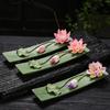 Handmade Zen Lotus Ceramic Incense Holder and Burner