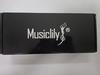 Musiclily Basic L2+ R2 Open Gear Bass Tuners for 4-String Ibanez-Style Electric Basses, Black