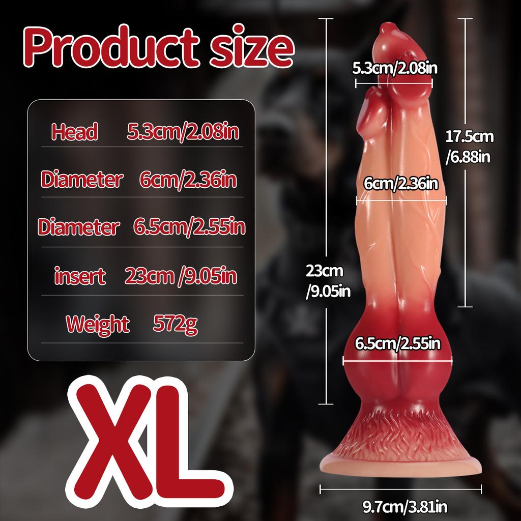J93 Cerberus Mostro Dildo Realistico Extra Large Pene di Cane Giocattolo Sessuale per Adulti per Donne Taglia Grande Fantasia