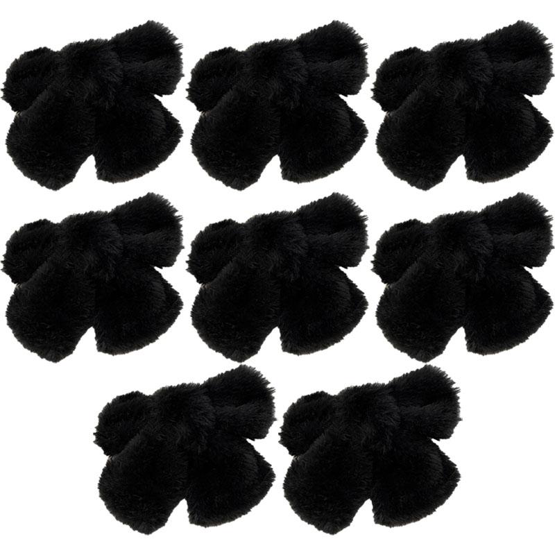 Nuova Pinza per Capelli con Fiocco in Peluche Carino Invernale, Pinzette a Fiocco Semplici Colorate Solide Coreane, Grande Fermaglio per Capelli per Bambine