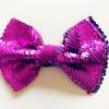 1 PC Big Bow Hair Clip For Girl Colorful Pink Green Sequin Bow Knot Hair Bow With Clip Alloy HairPin Barrettes Hair Accessories