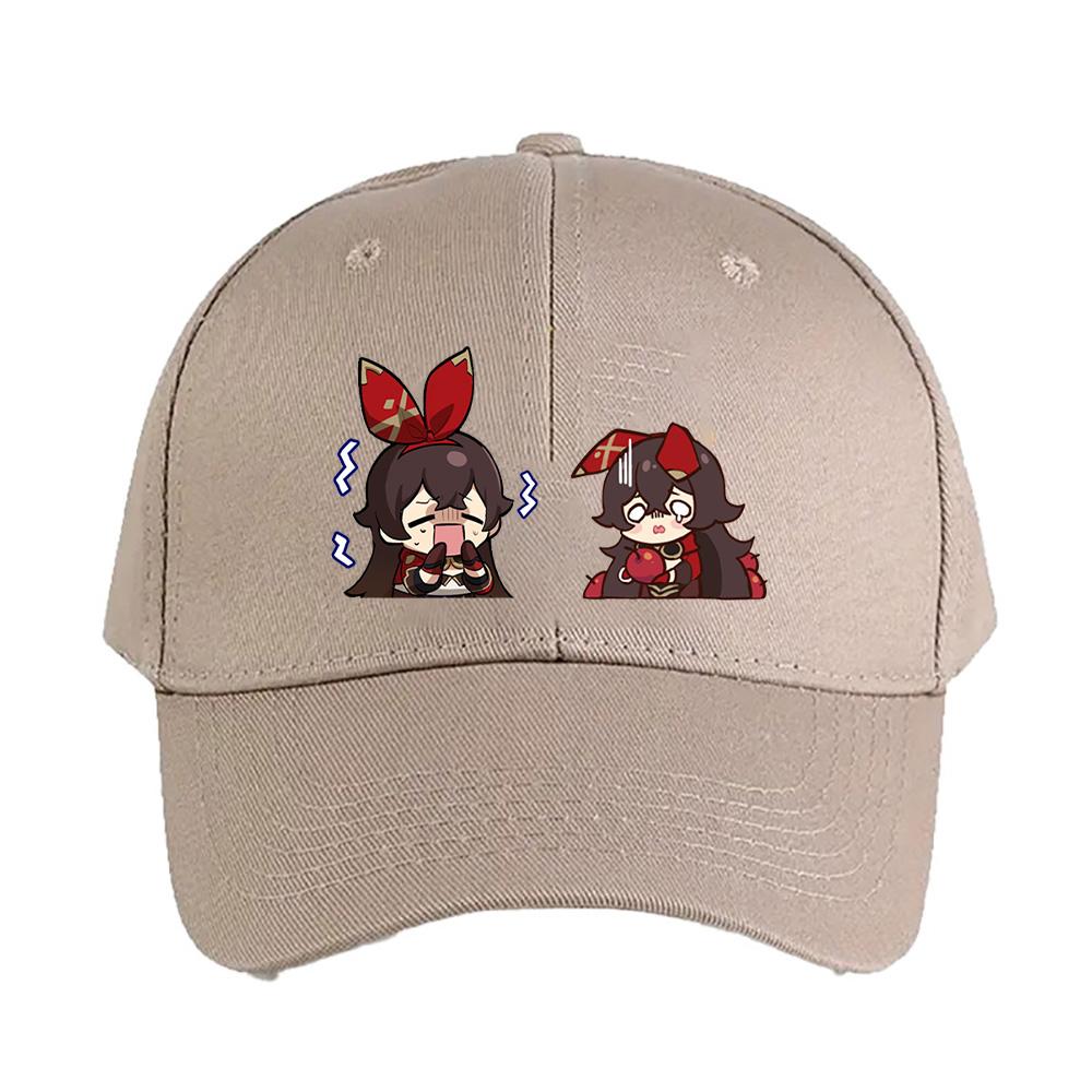Chibi Genshin Impact Amber Cap Summer Woman Man Adult Casual Fashion Casual Adjustable Fishing Hat Sun Hat