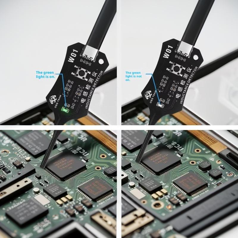 1Pcs Mobile Phone Repair Inductor Detector Tool, Motherboard Coil Tester For Quick Electromagnetic Induction Inductance Checking