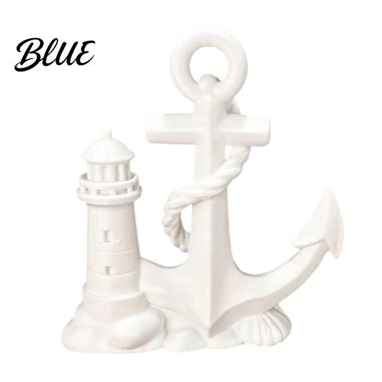 Sailing Enthusiast Decor Desk Decor Lighthouse Boat And 3D Printed Statue Nautical Medium Size Ocean Gift Theme Figurine for