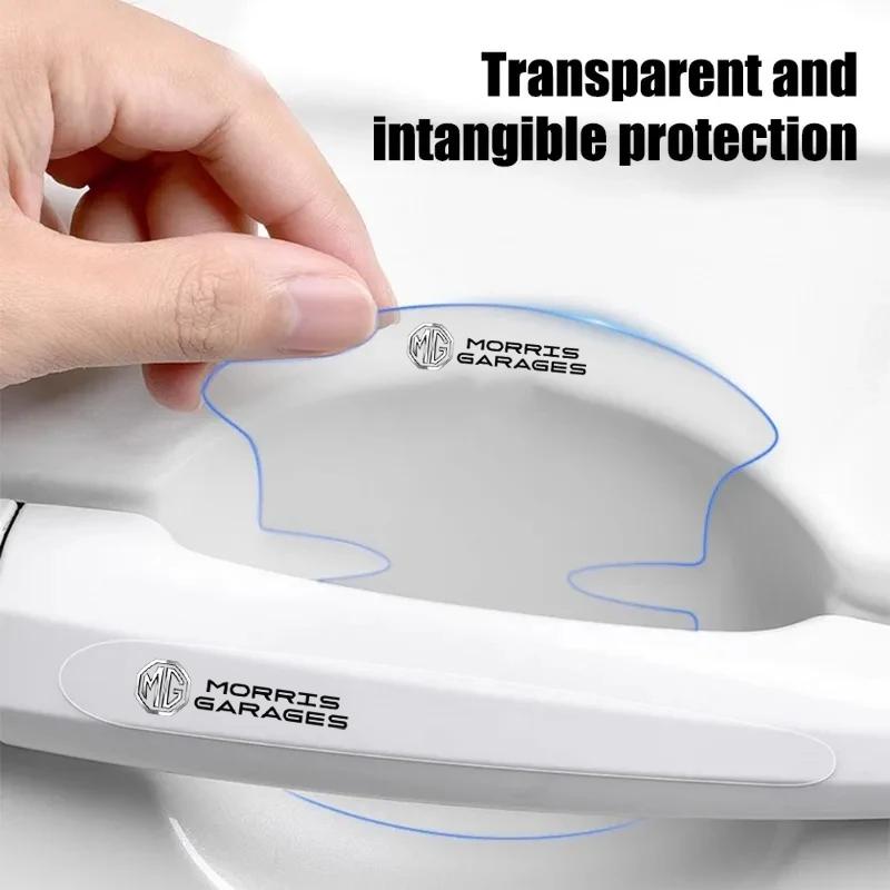 8Pcs Car Door Bowl Film Transparent Handle Sticker Protector Cover For MG ZS MG5 GS HS GT ZST MG3 MG6 MG7 Hector EZS EHS Pilot dyw1