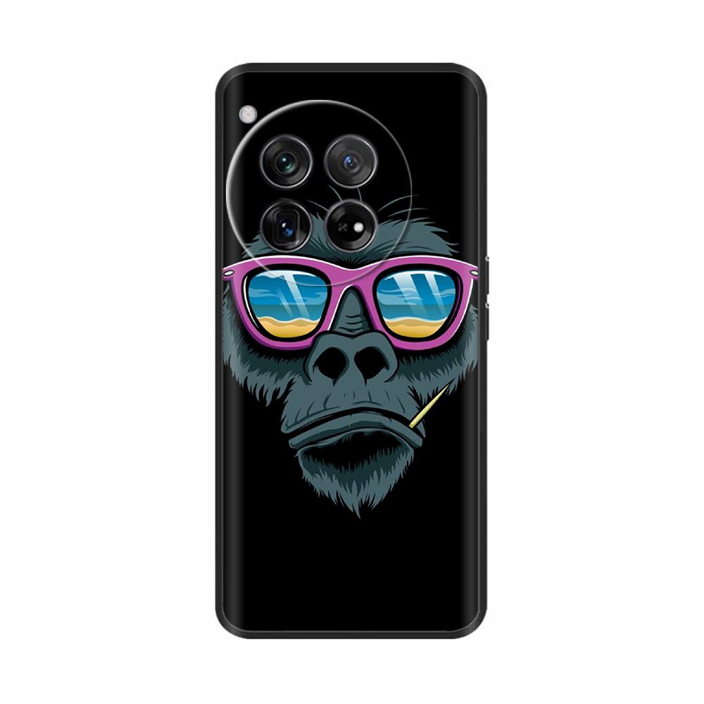 For OnePlus 12 Case Marble TPU Silicone Soft Phone Cases Cover For OnePlus 12 5G CPH2581 6.82" OneMore 12 Colorful Painted Capa