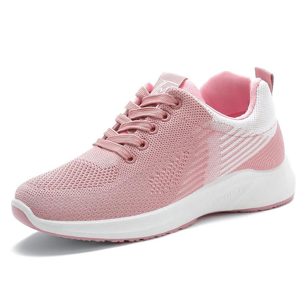 Schuhe Damen 2025 neue Damenschuhe atmungsaktive Fly-Knit-Schuhe Damen Schnürschuhe Modetrend Sport Damenschuhe